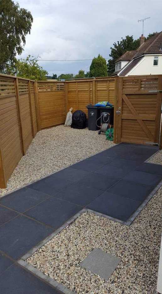 Back garden storage area