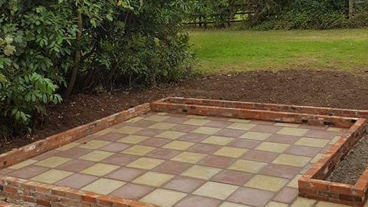 Brickwork in progress