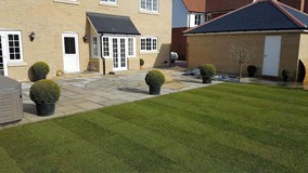Patio & turfing - North Essex Landscaping